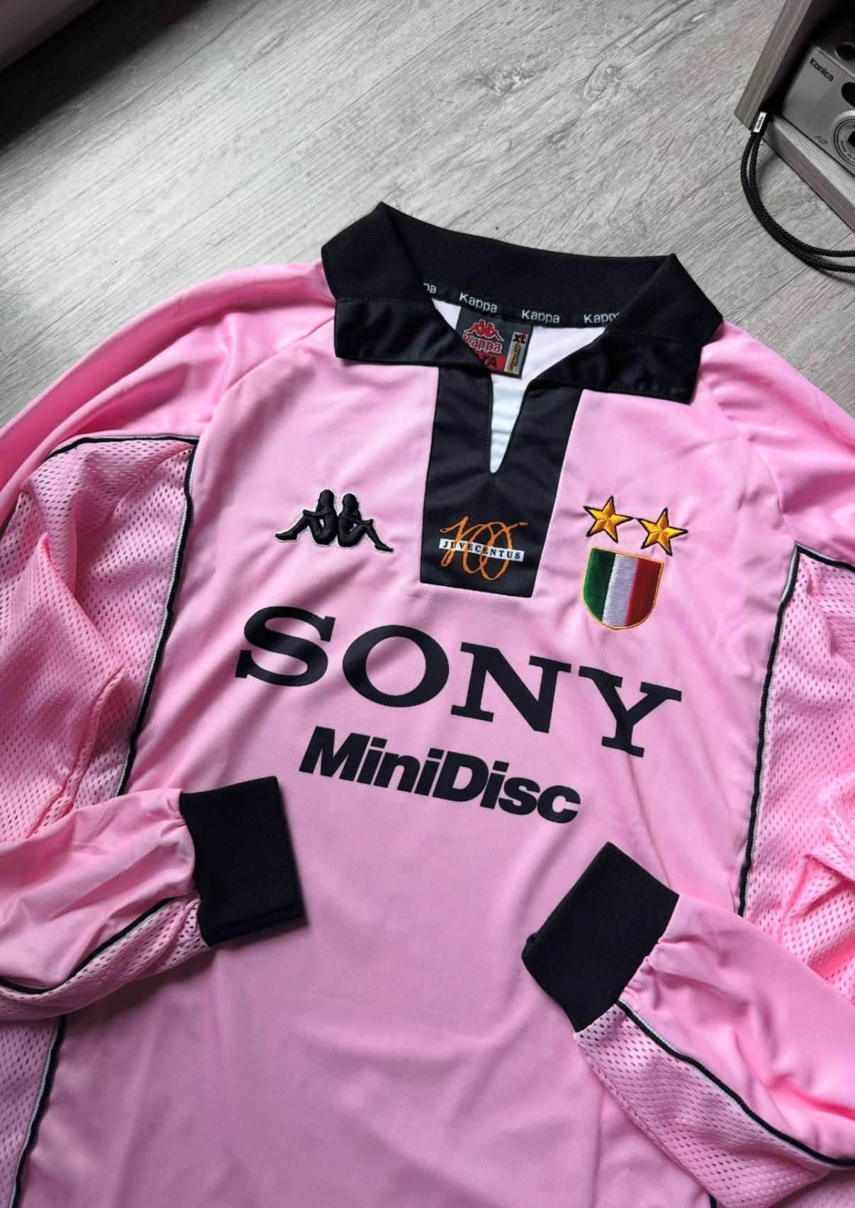 Juventus Retro Trikot Rosa Langarm 1997-1998