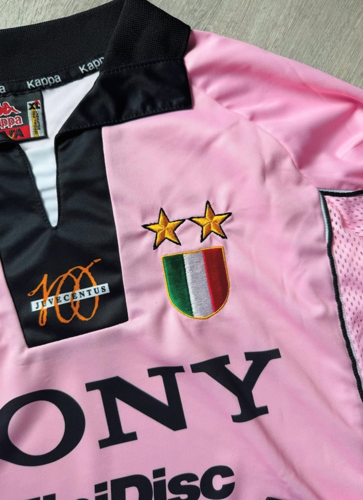 Juventus Retro Trikot Rosa Langarm 1997-1998