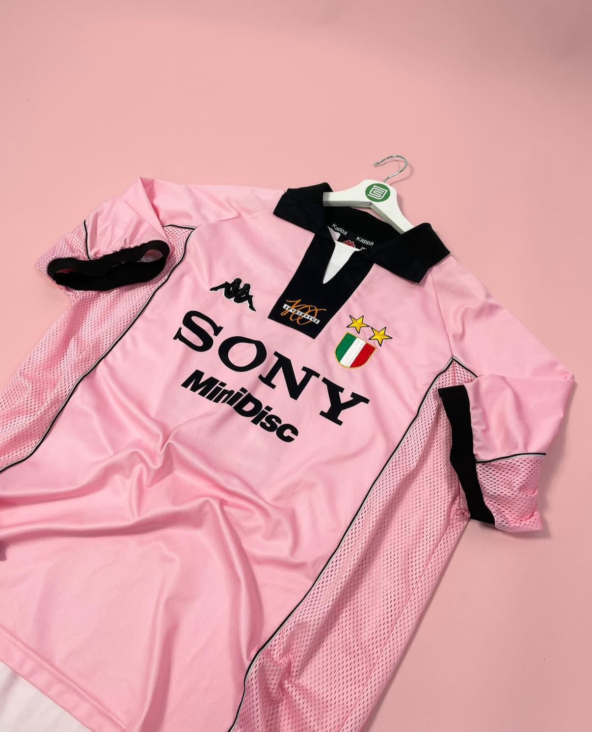 Camisola Retro Fora Juventus Rosa 1997-1998