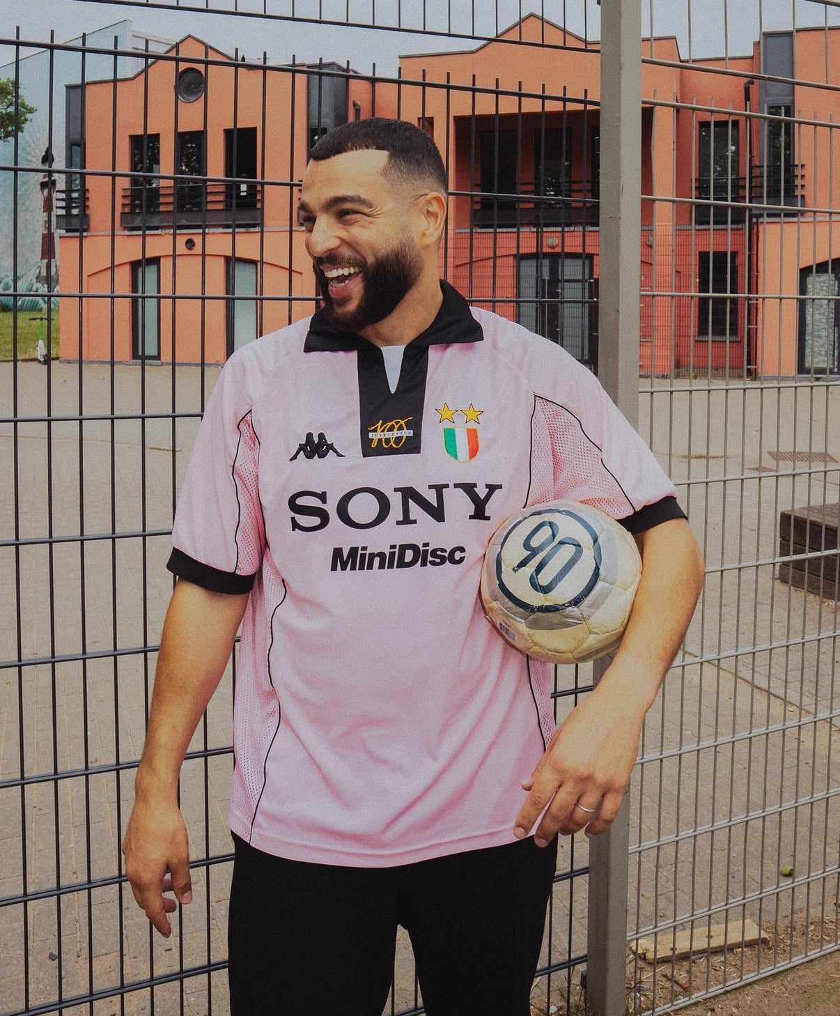 Camisola Retro Fora Juventus Rosa 1997-1998