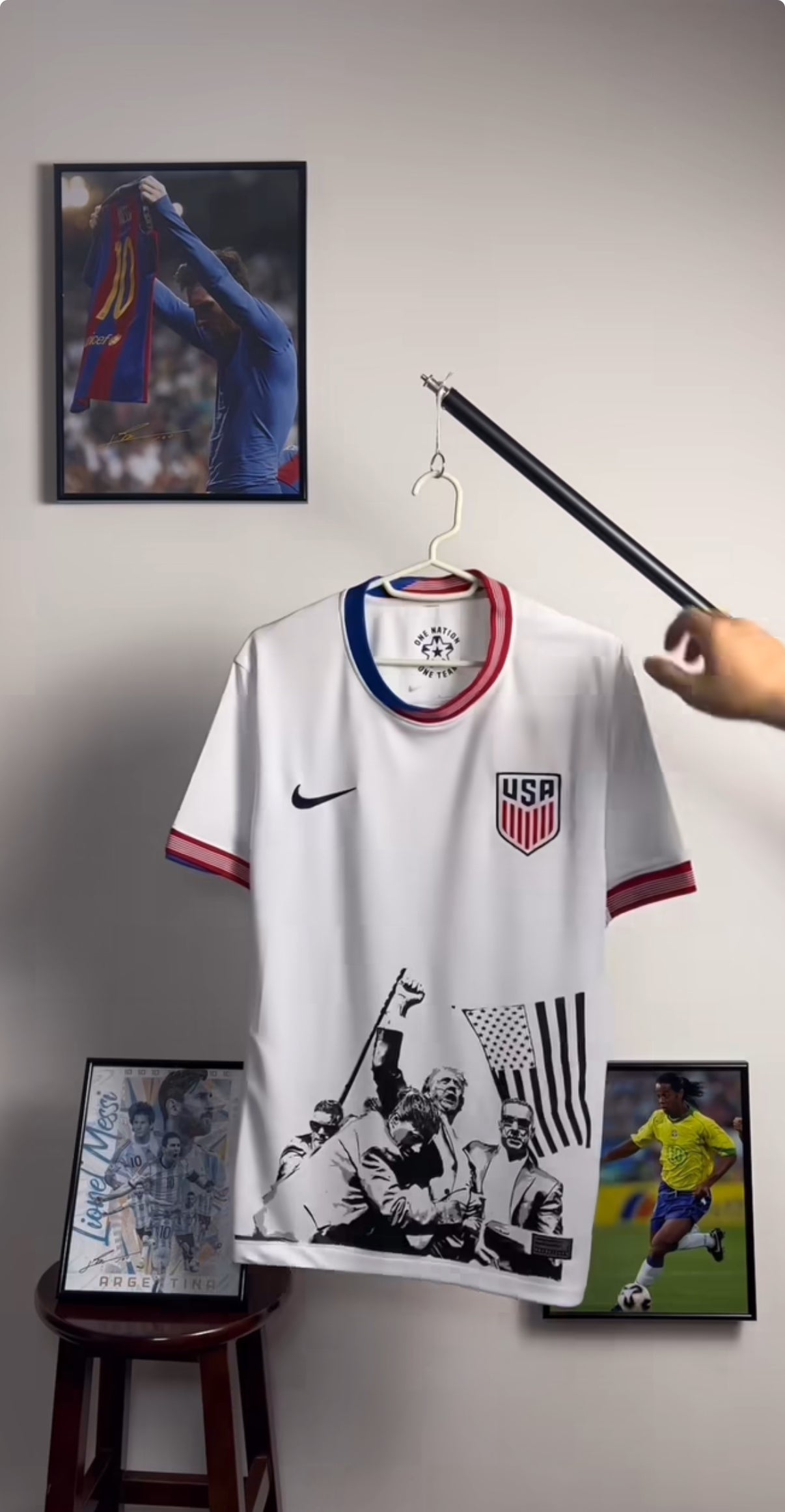 Equipamento de futebol Edição Especial Donald Trump EUA