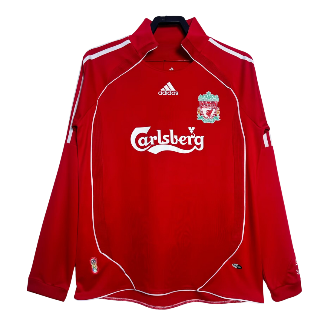 Camisola Retro Casa Manga Comprida Liverpool 2006-2008