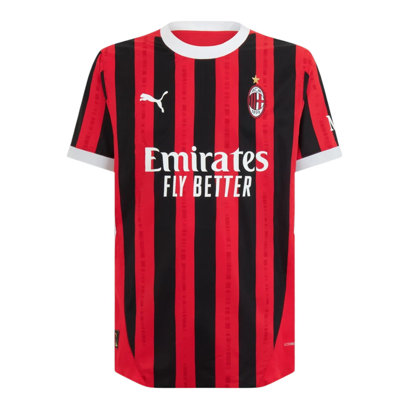 Camisola versão jogador AC Milan principal 2024/25