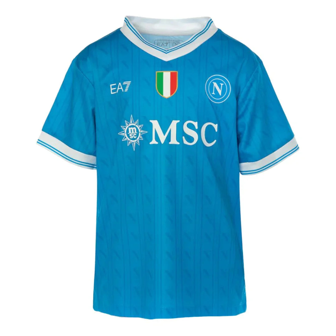 Camisola caseira infantil do NÁPOLES 2025/2026