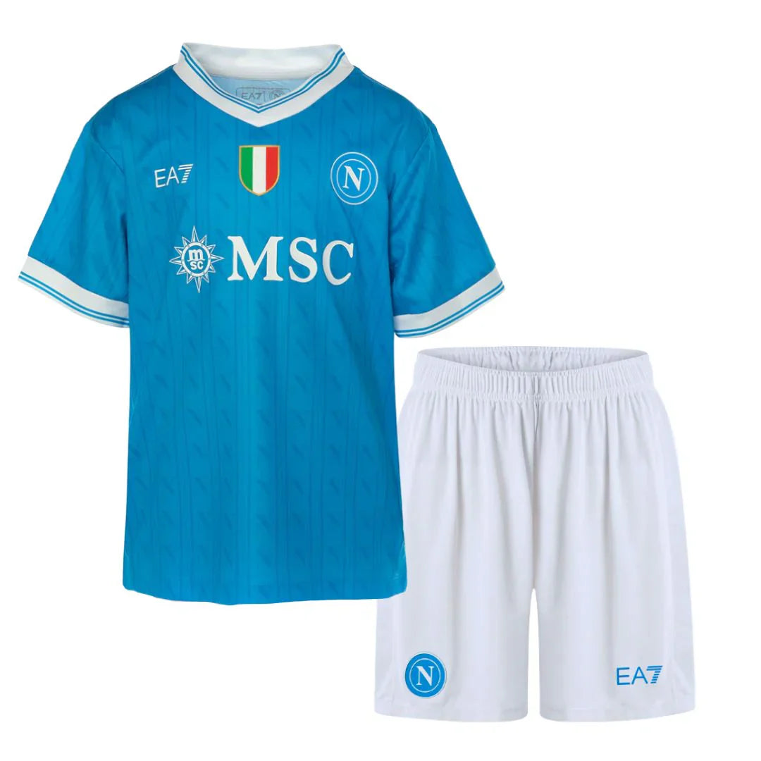 Camisola caseira infantil do NÁPOLES 2025/2026