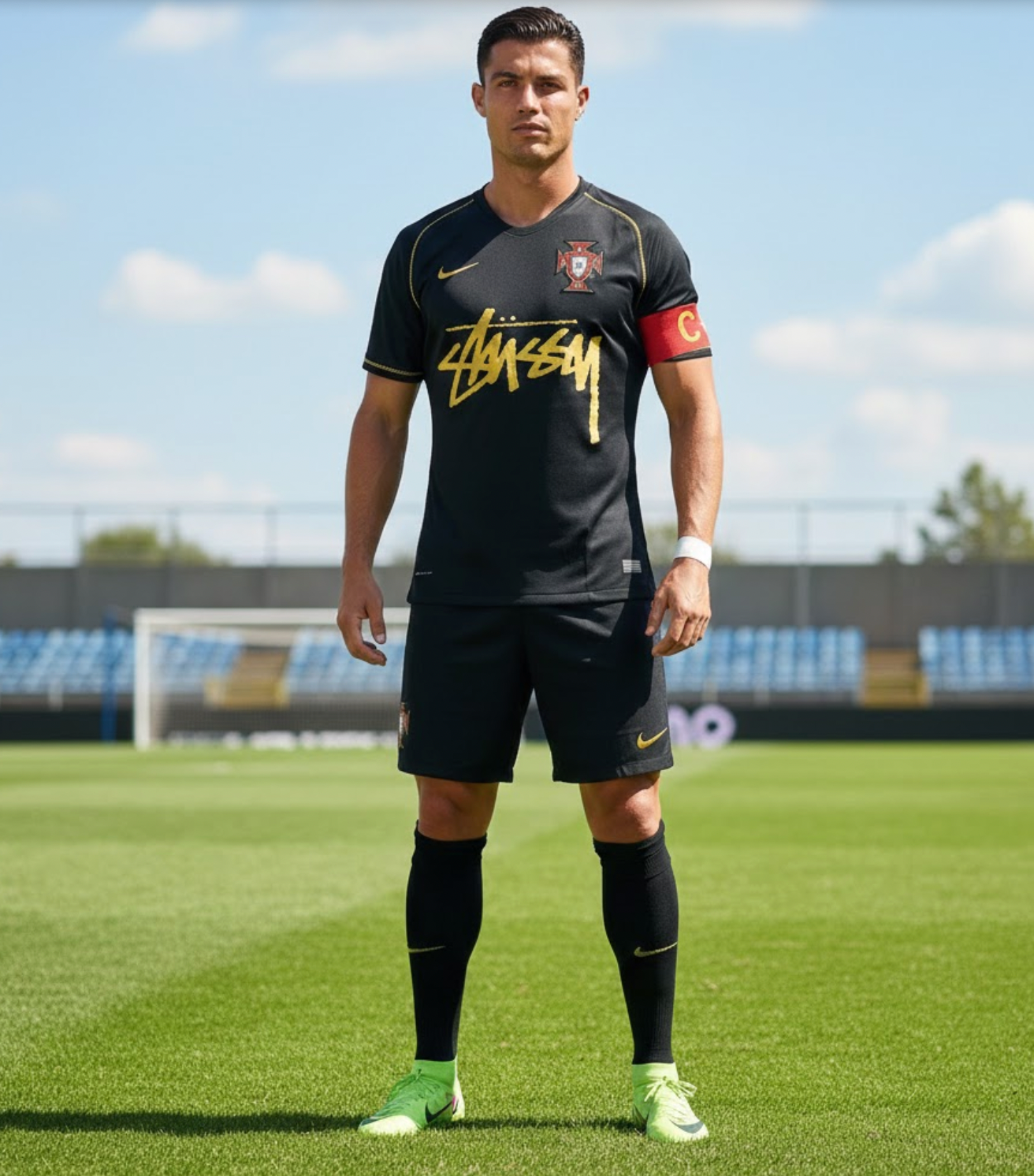 Portugal x Stussy Black Jersey