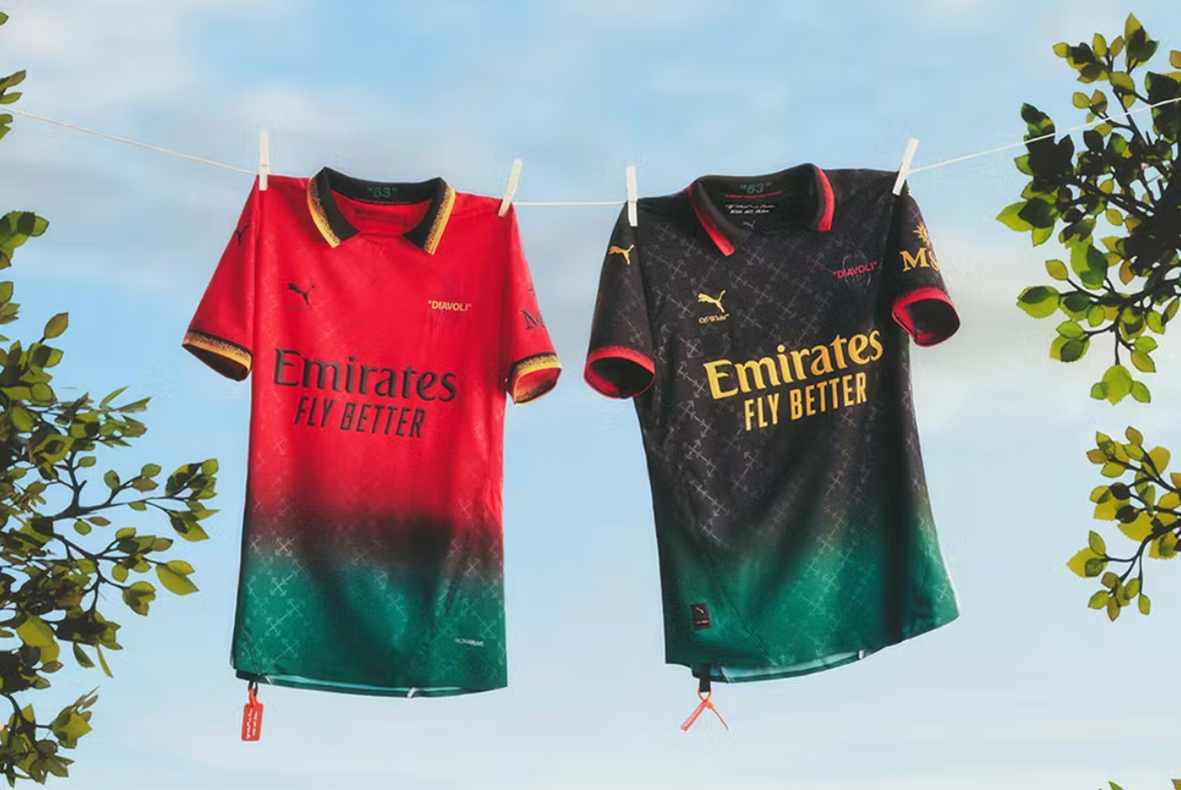 AC Milan x Off-White 2025/2026 (VERMELHO)