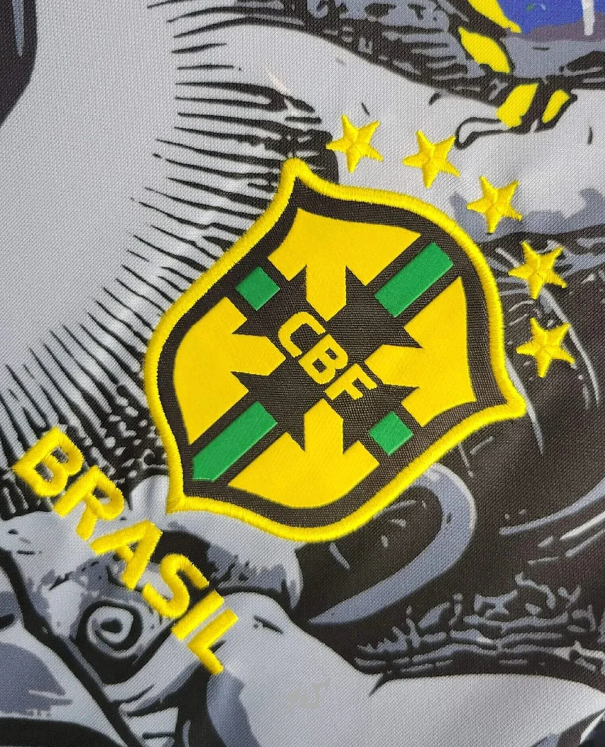 Maillot noir Brésil Jesus le Rédempteur x Corteiz Édition Spéciale