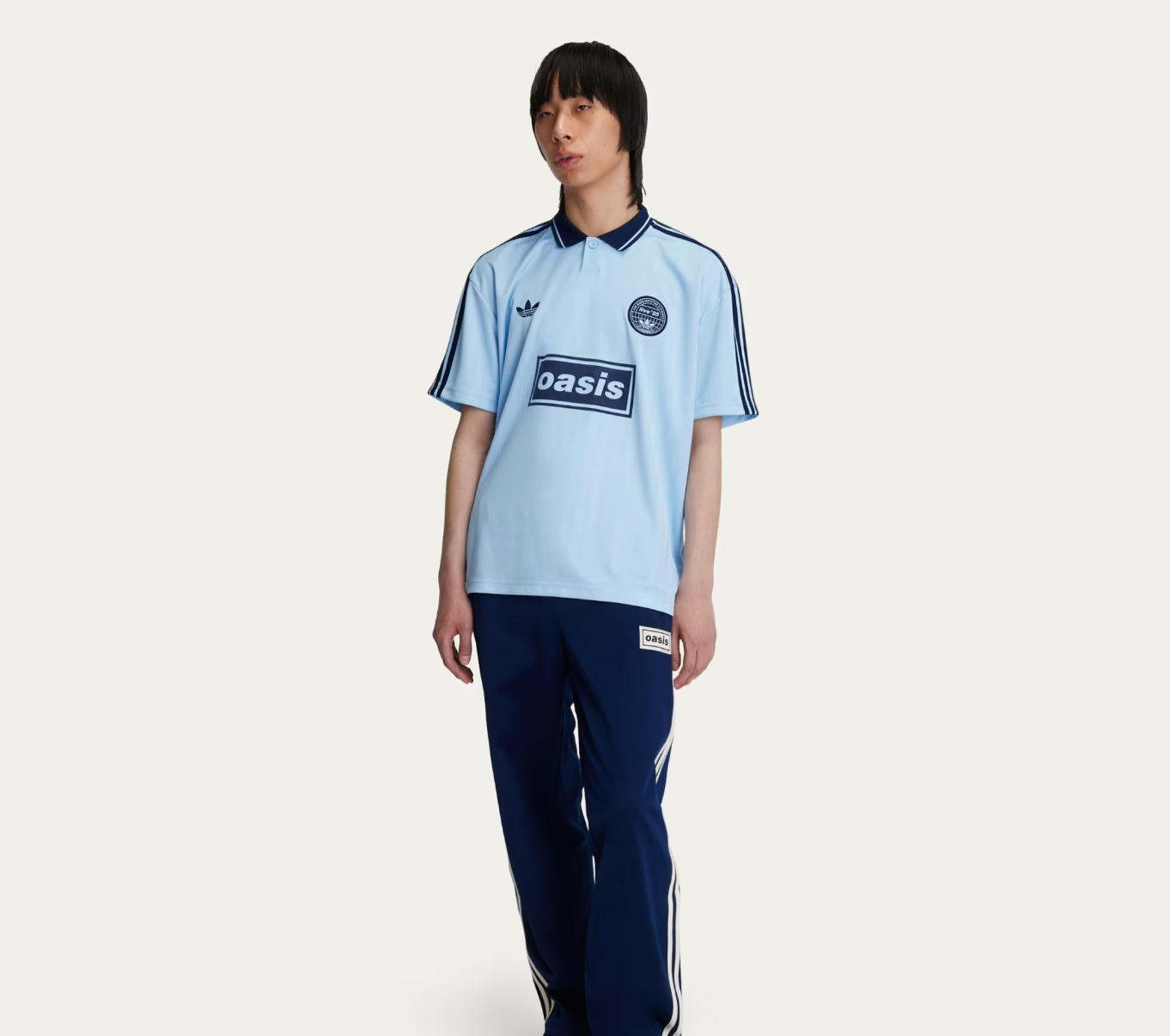 Camiseta Oasis x Adidas Azul claro
