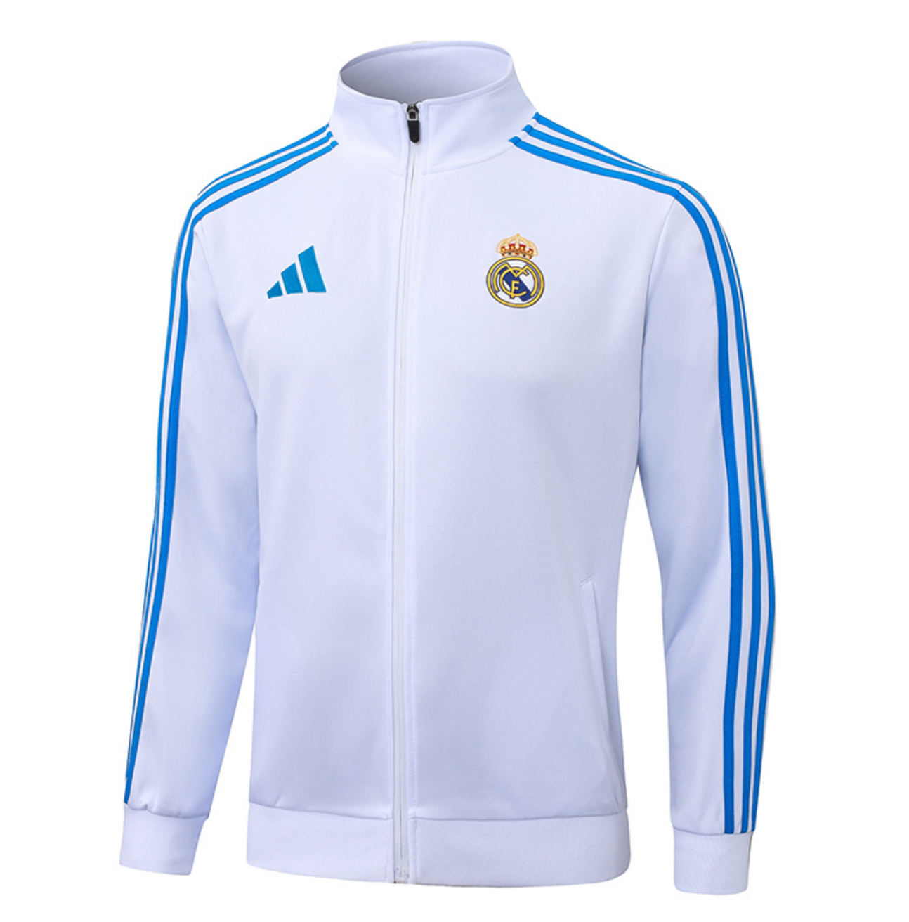 Real Madrid 2025/2026 Weiß-blauer Trainingsanzug