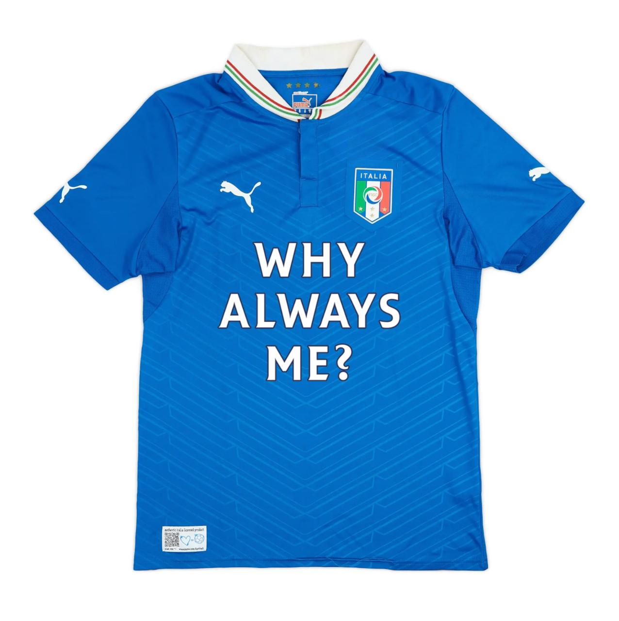 Camisola Itália Balotelli Why Always Me