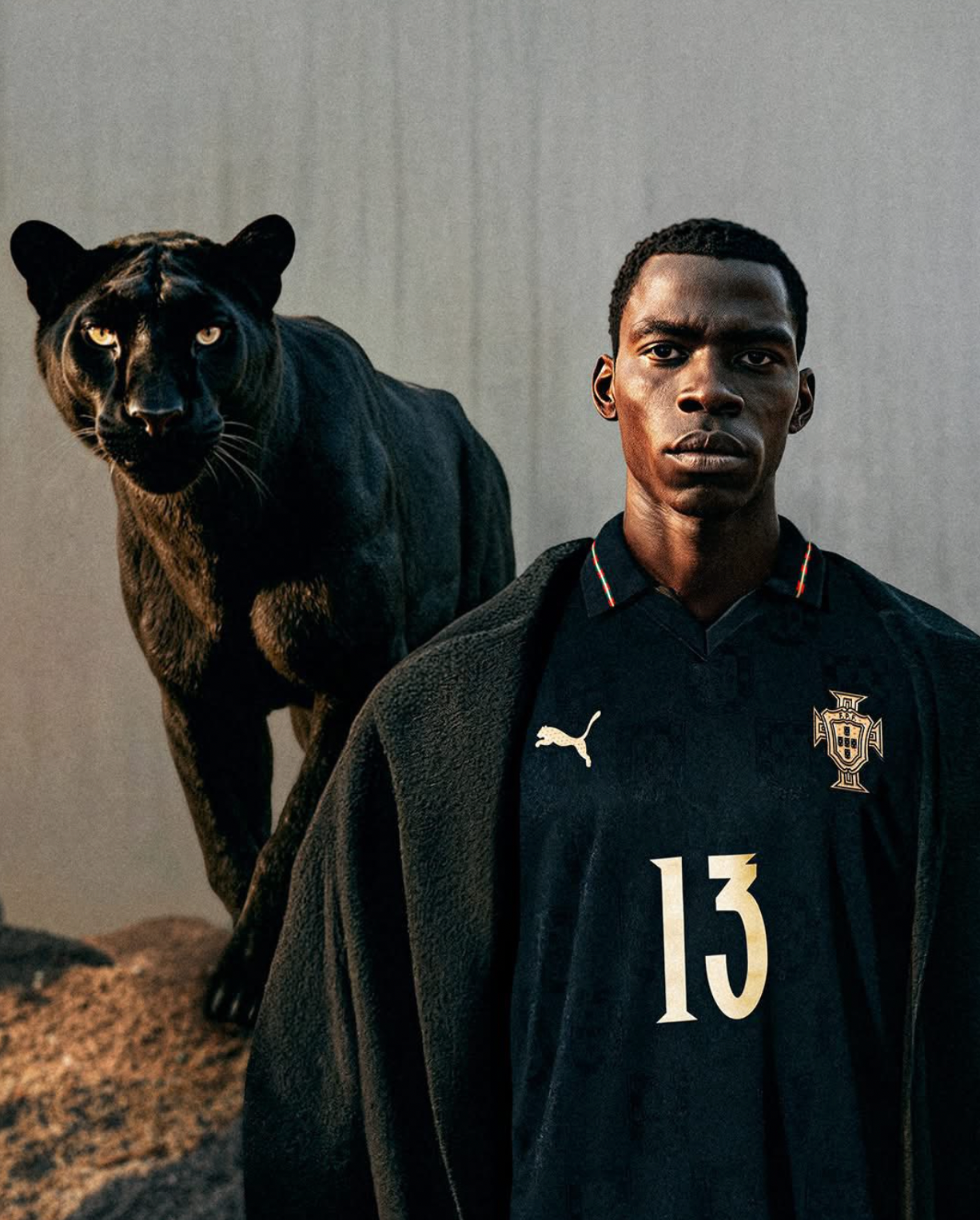 Portugal 2026 Speciale Editie Eusébio Uitrusting – “Pantera Negra” (Zwart Shirt)