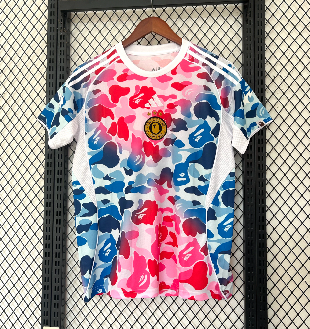 Bathing Ape (BAPE) 2026 Blauw Roze Camouflage Shirt