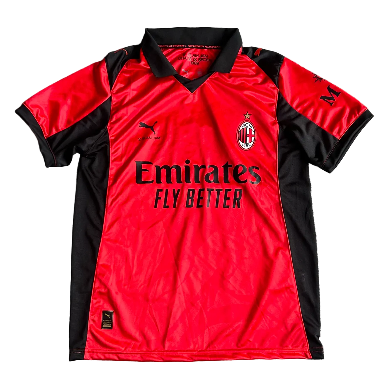 Camisola Edição Limitada Vermelha AC Milan x Slam Jam 2026