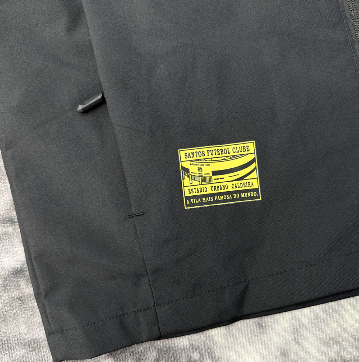 Santos Black Windbreaker Jacket