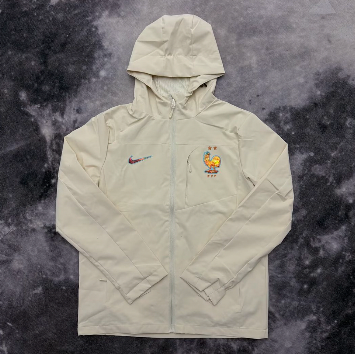 France White Windbreaker Jacket