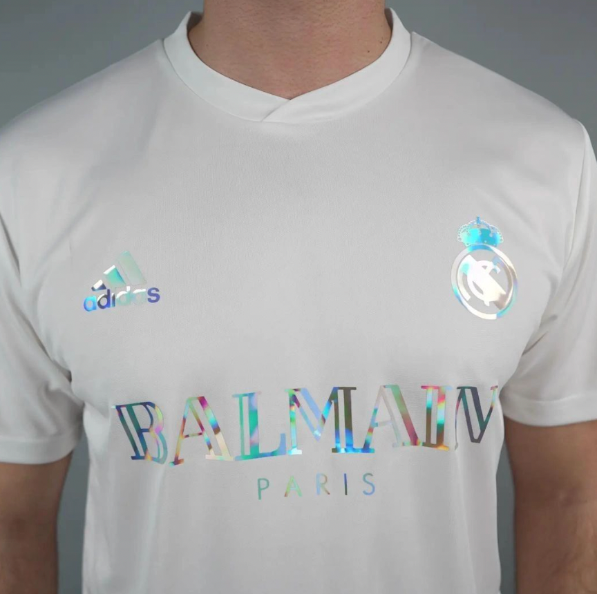 Maglia bianca Real Madrid x Balmain