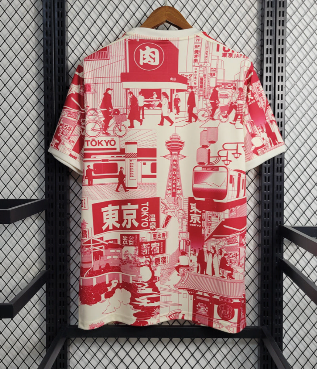 Japão Tóquio Vermelho Edição Limitada Camisola