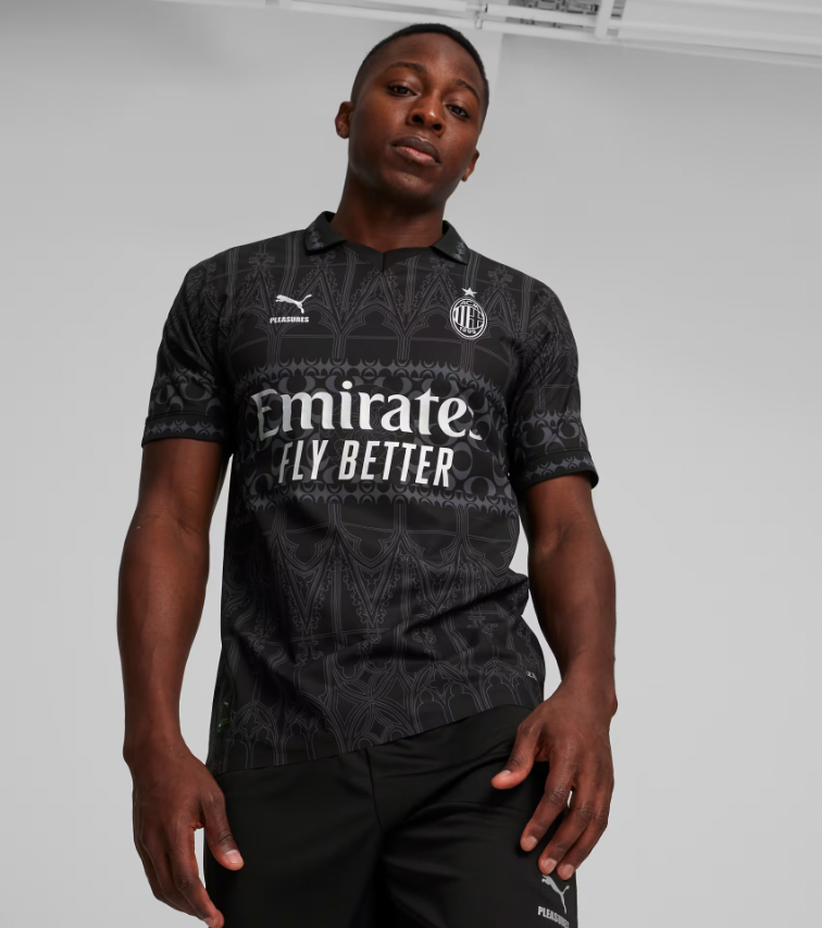 AC Milan 2024-2025 | 4.º equipamento Fora | Versão Escura