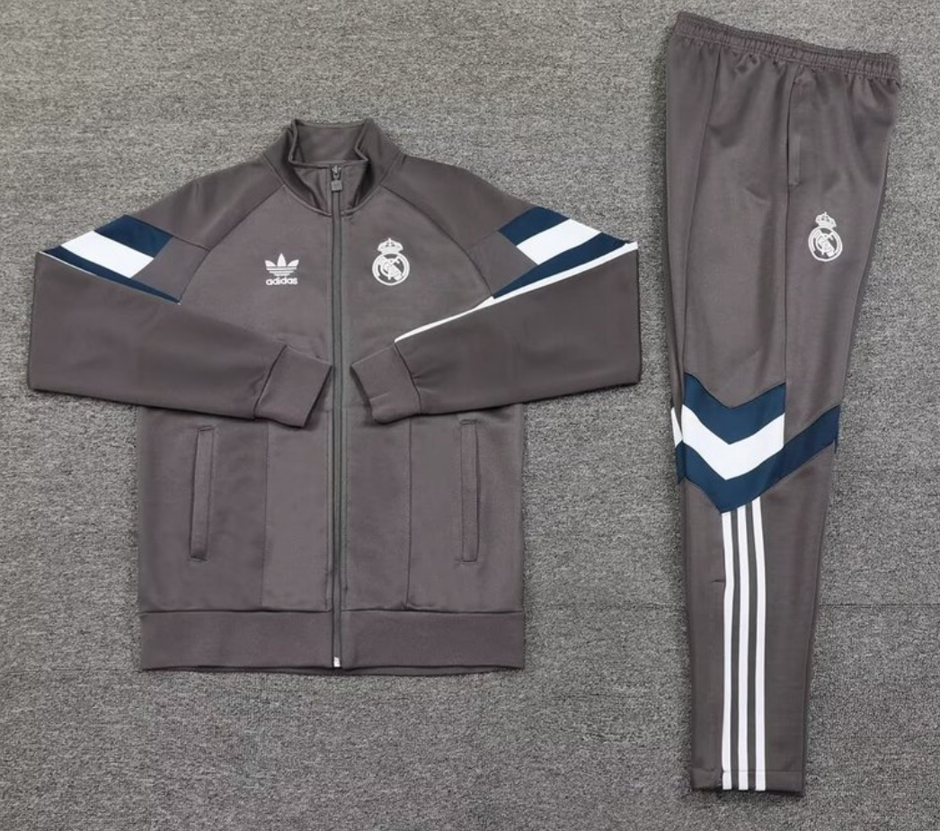 Fato de Treino Cinzento do Real Madrid 2024/2025