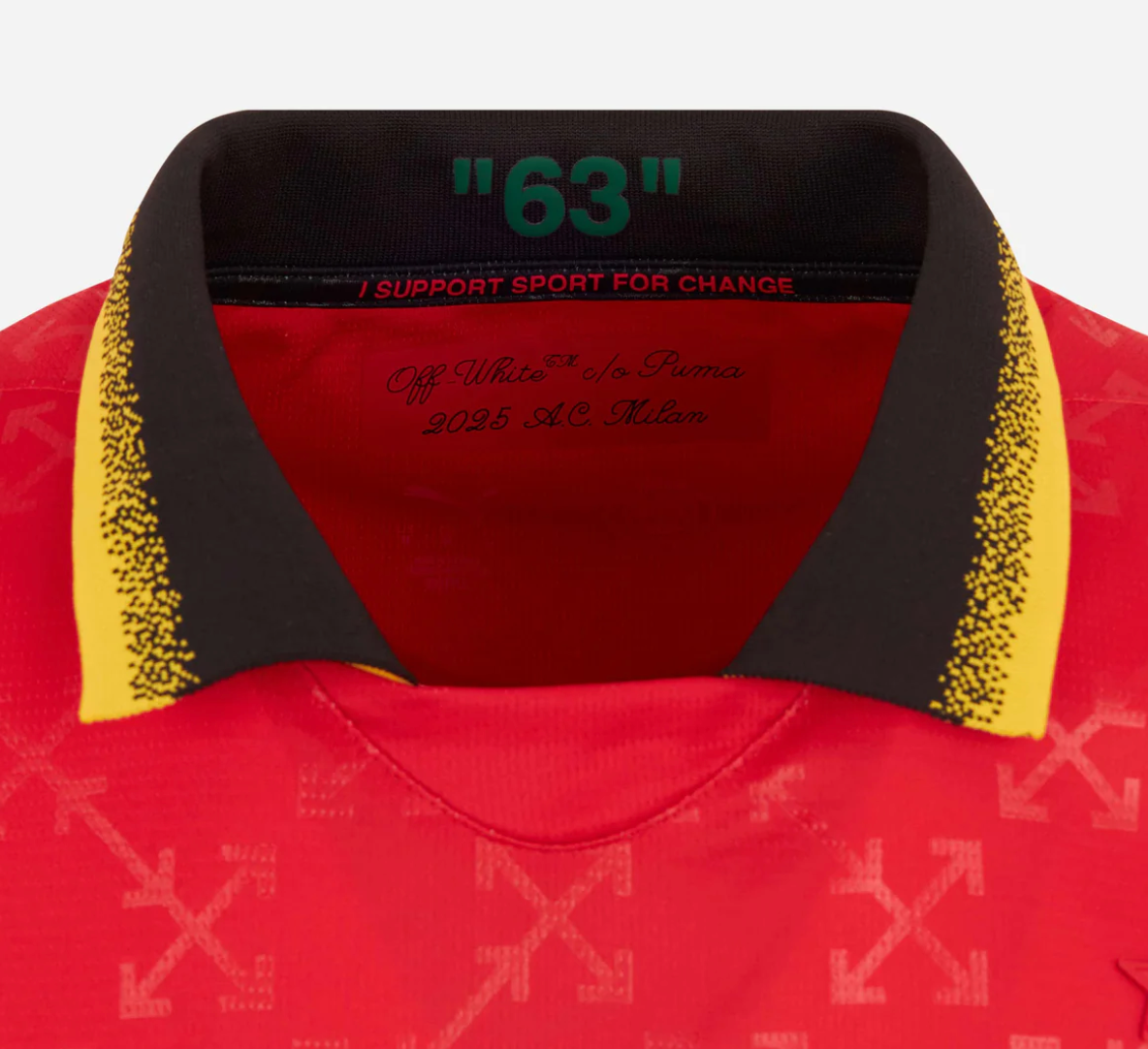 AC Milan x Off-White 2025/2026 (VERMELHO)