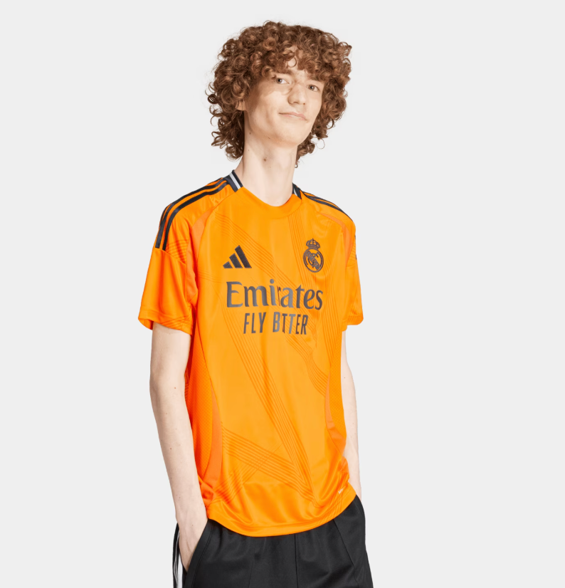 Kit Trasferta Real Madrid 2024/2025 Arancione