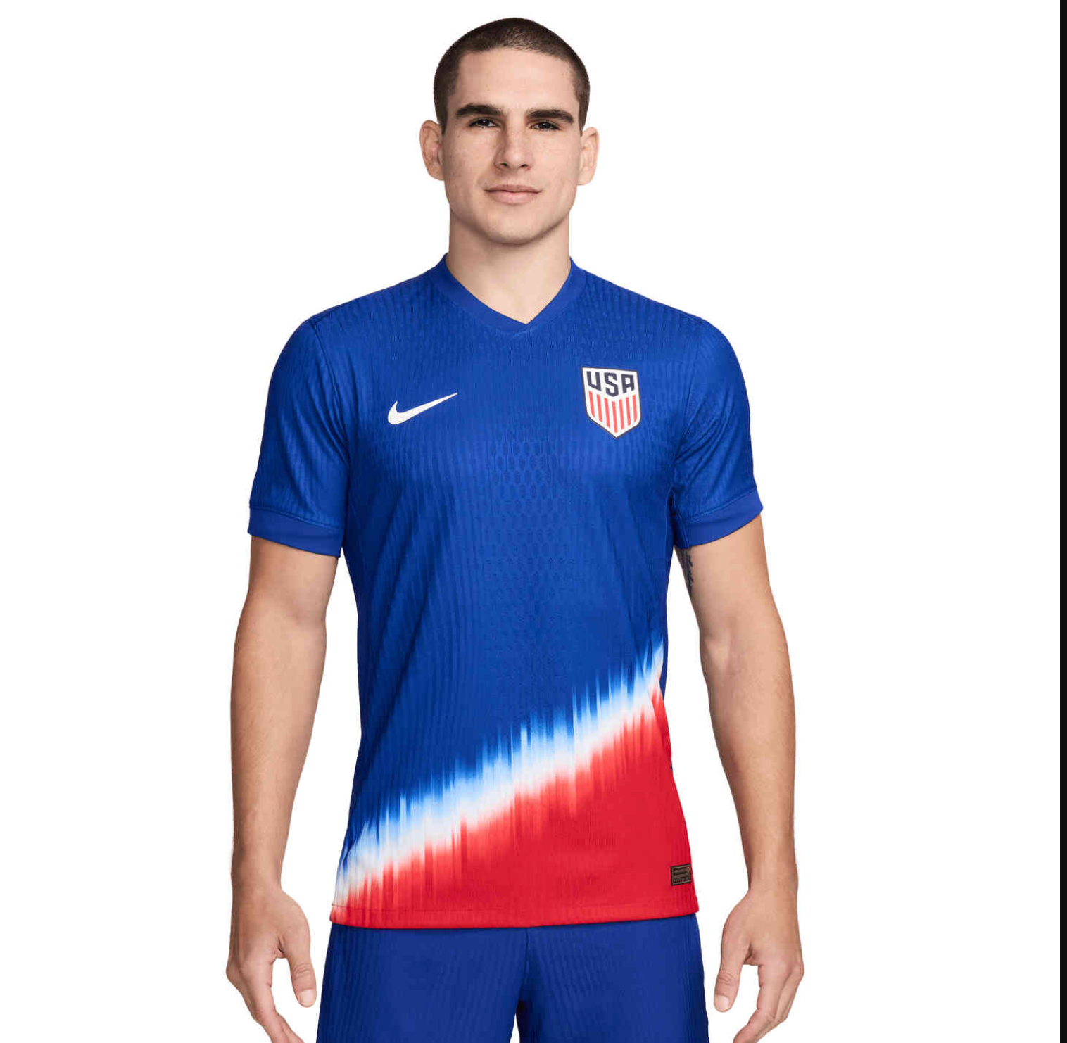 Camisola de futebol azul EUA 2025