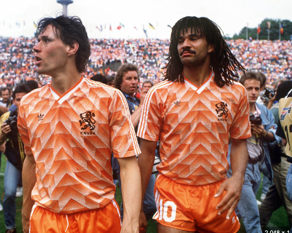 Equipación local Países Bajos 1988