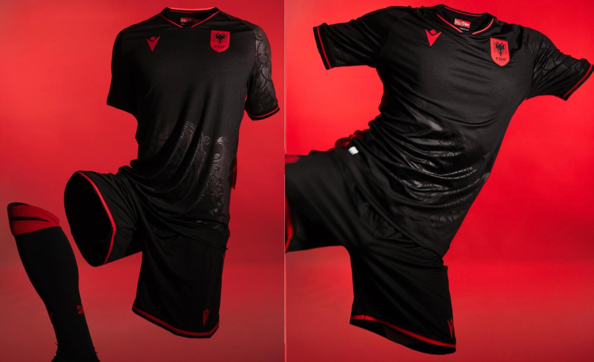 Camiseta visitante Albania 2025/2026 (Negra)