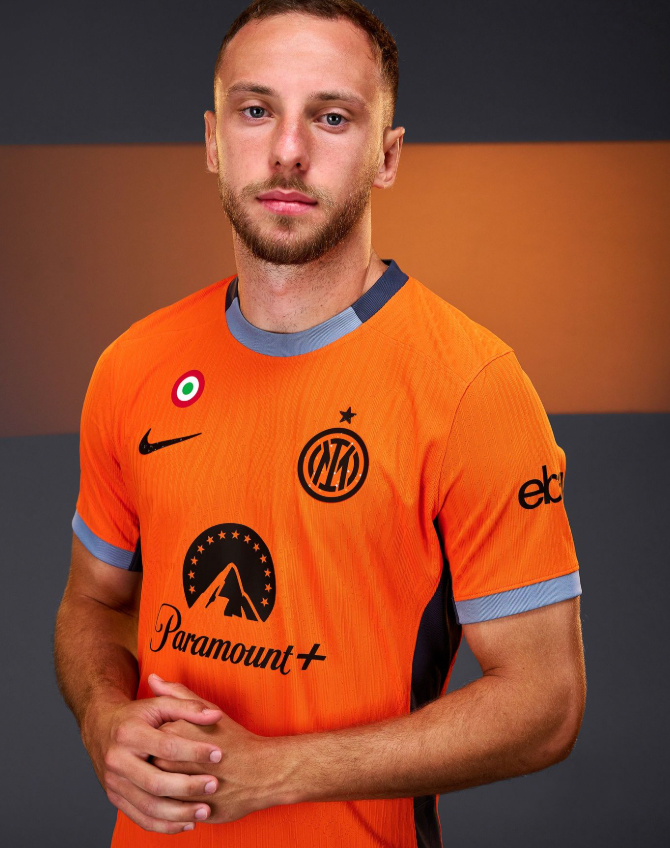 Troisième maillot orange Inter Milan