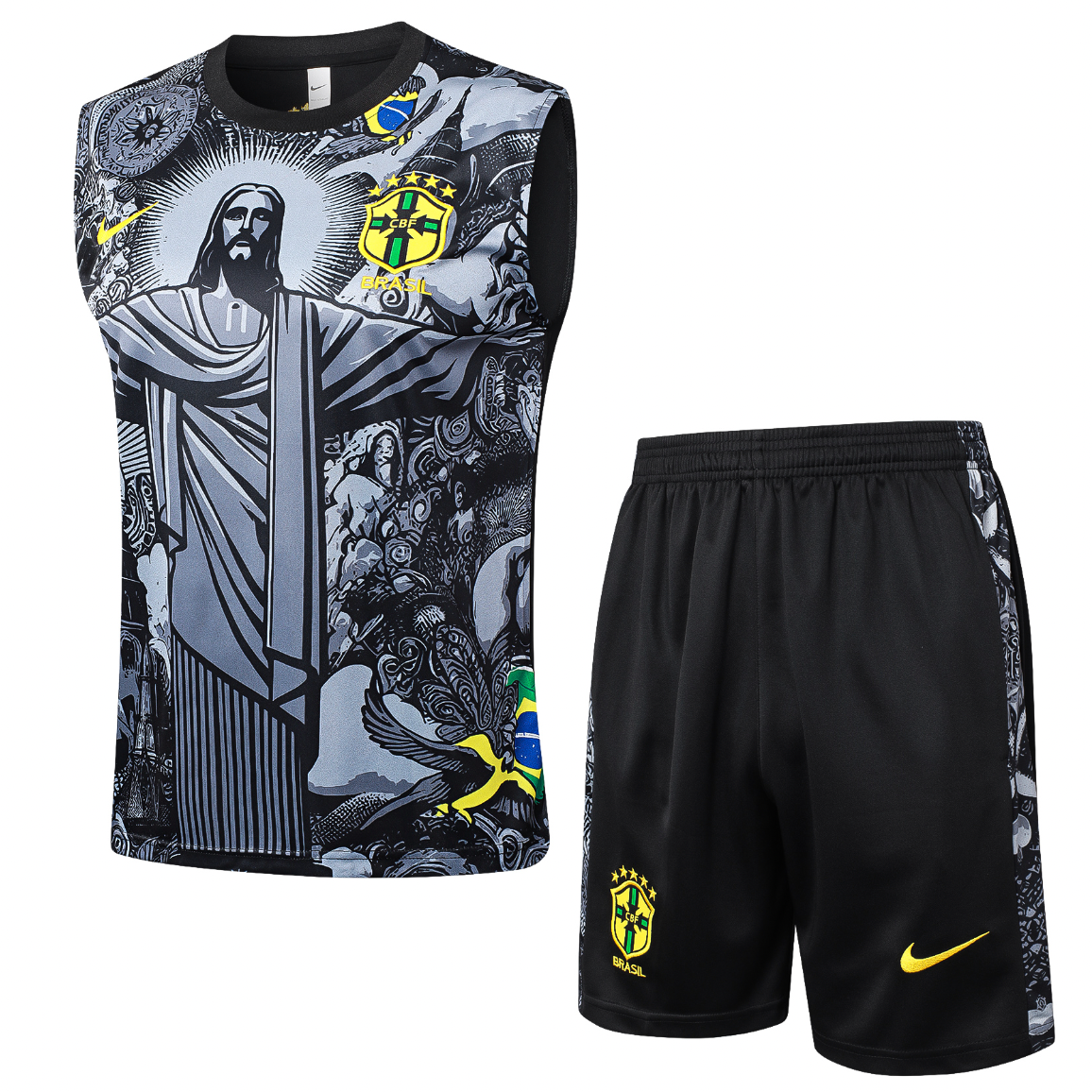Conjunto de verano sin mangas Brasil Cristo Redentor