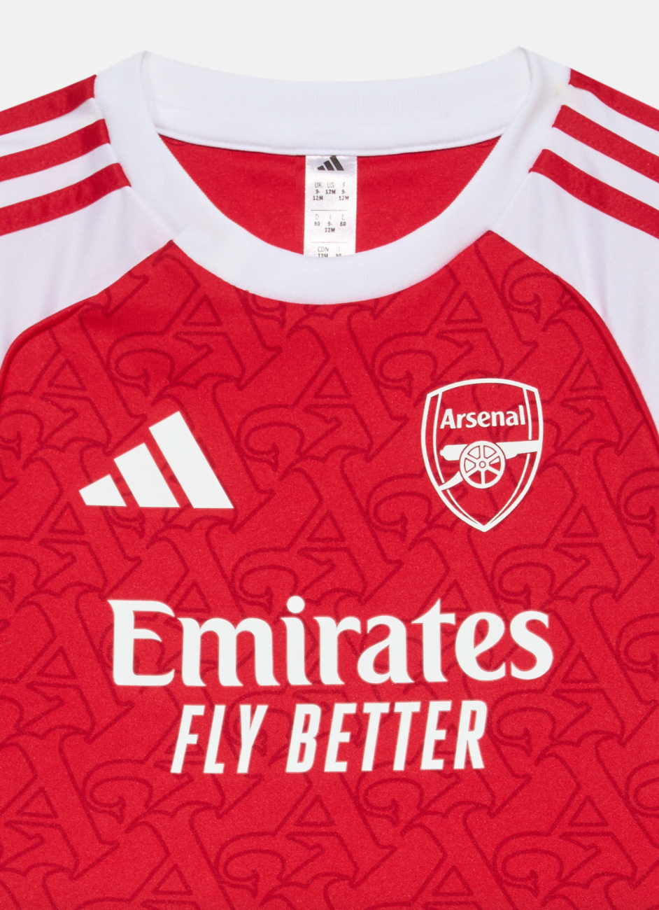 Equipación local infantil Arsenal 2025/2026