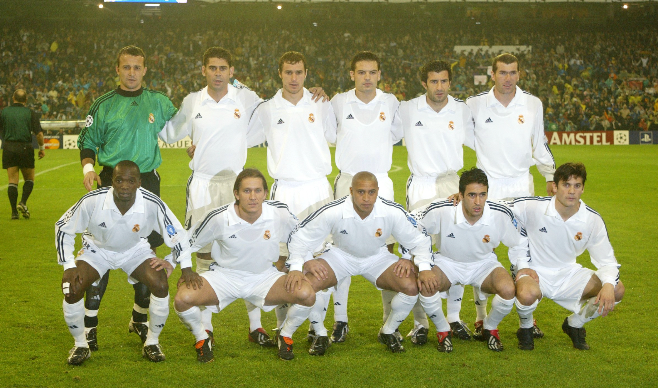 Camisola retro manga comprida casa Real Madrid 2001/2002