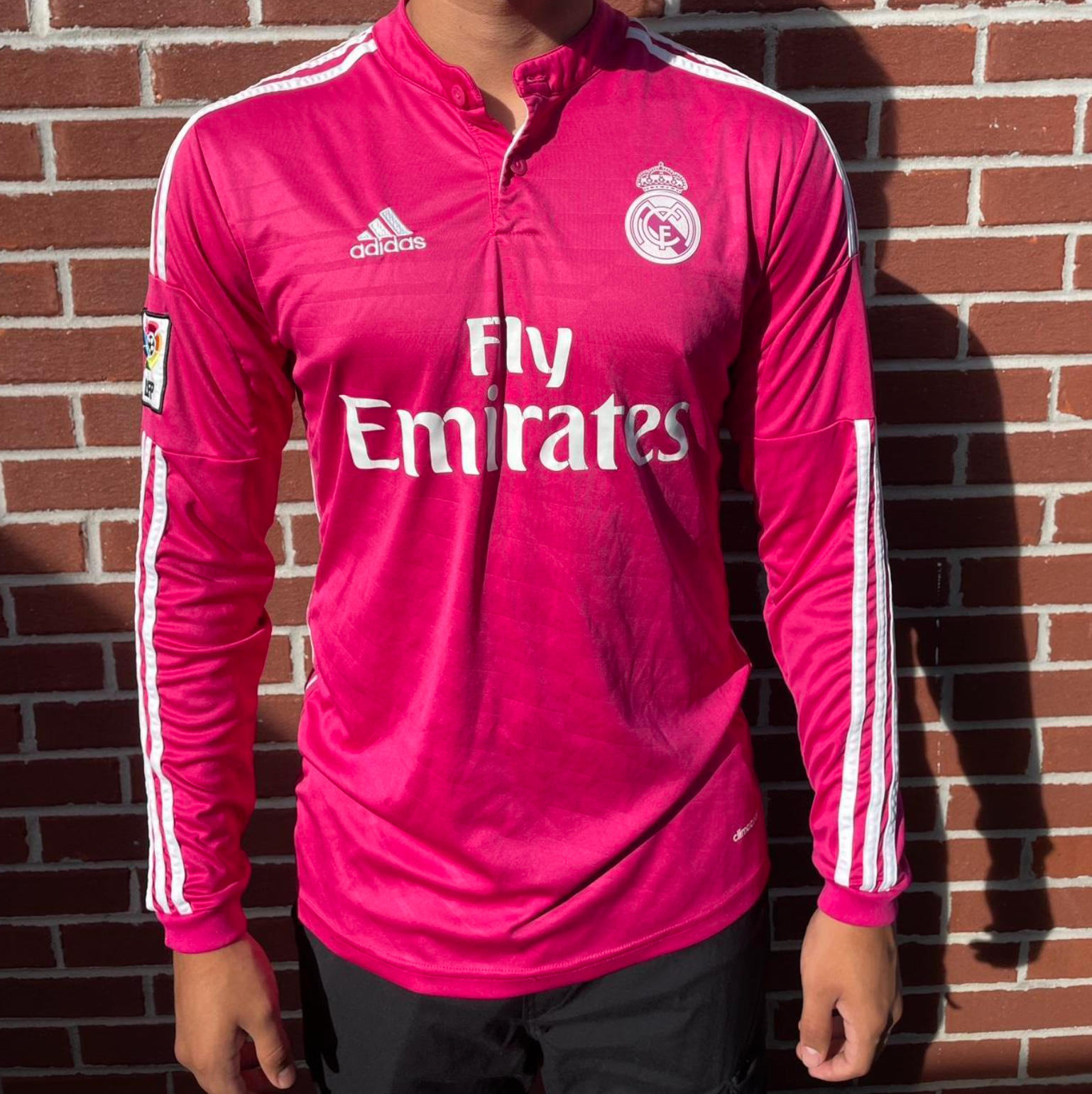 Maillot rétro manches longues rose Real Madrid 2014/2015