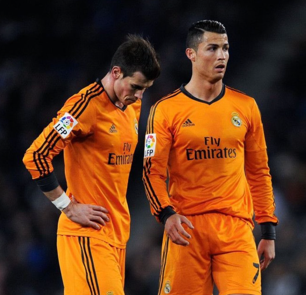 Troisième maillot rétro manches longues orange Real Madrid 2013/2014