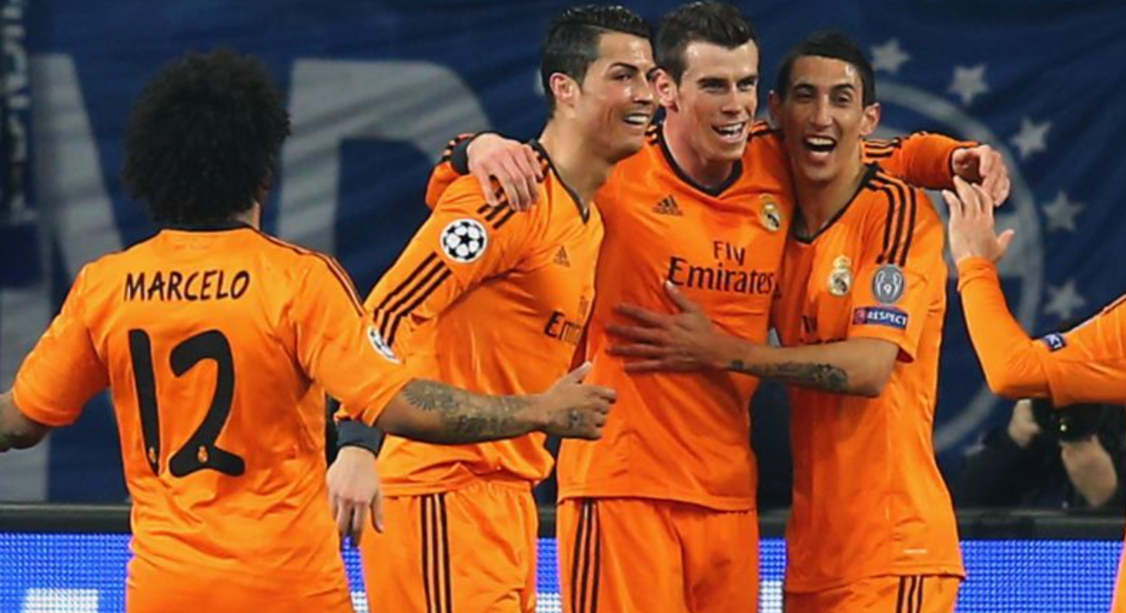 Troisième maillot rétro manches longues orange Real Madrid 2013/2014