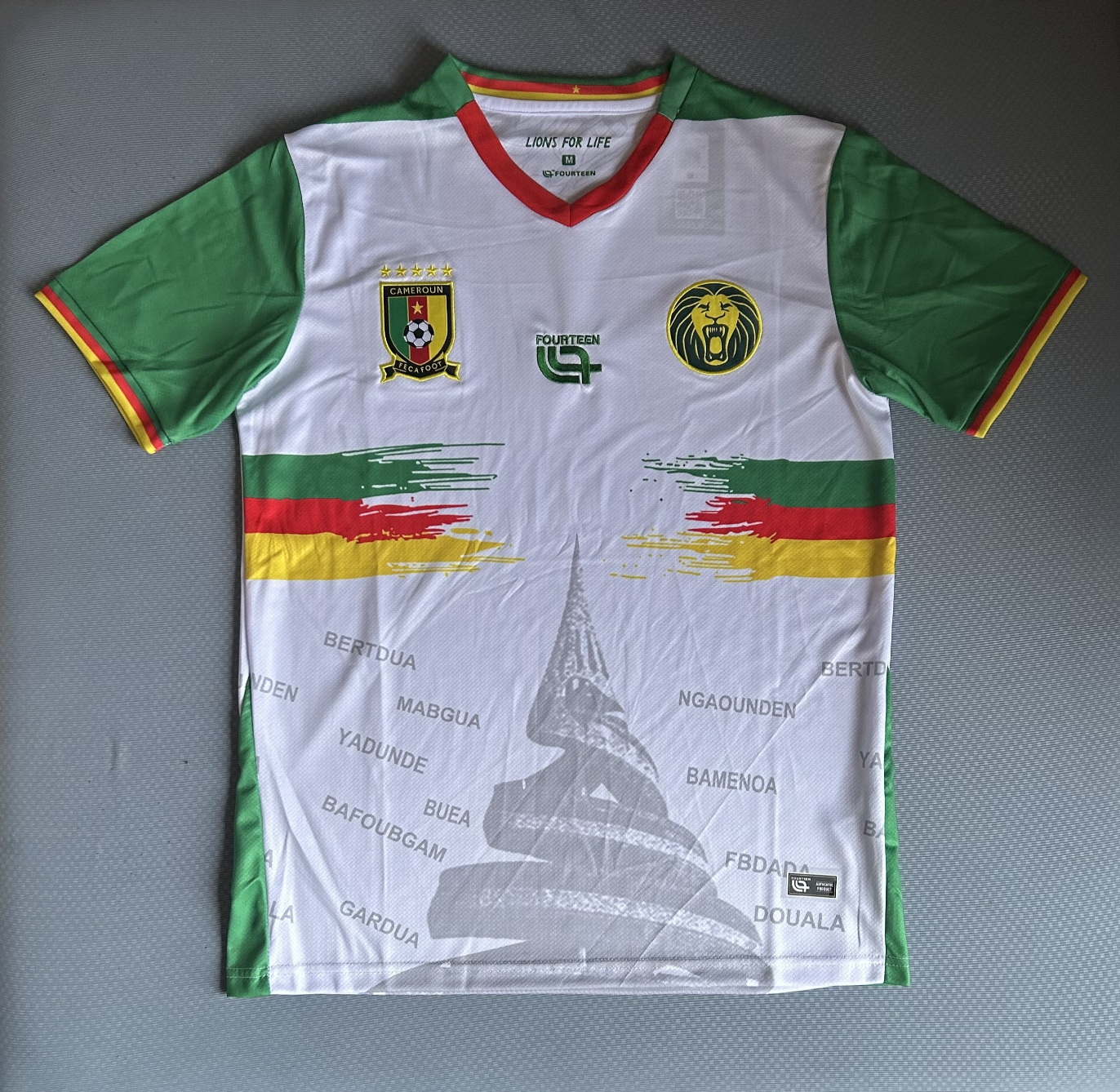 Camisola Alternativa Branca Camarões 2025/2026