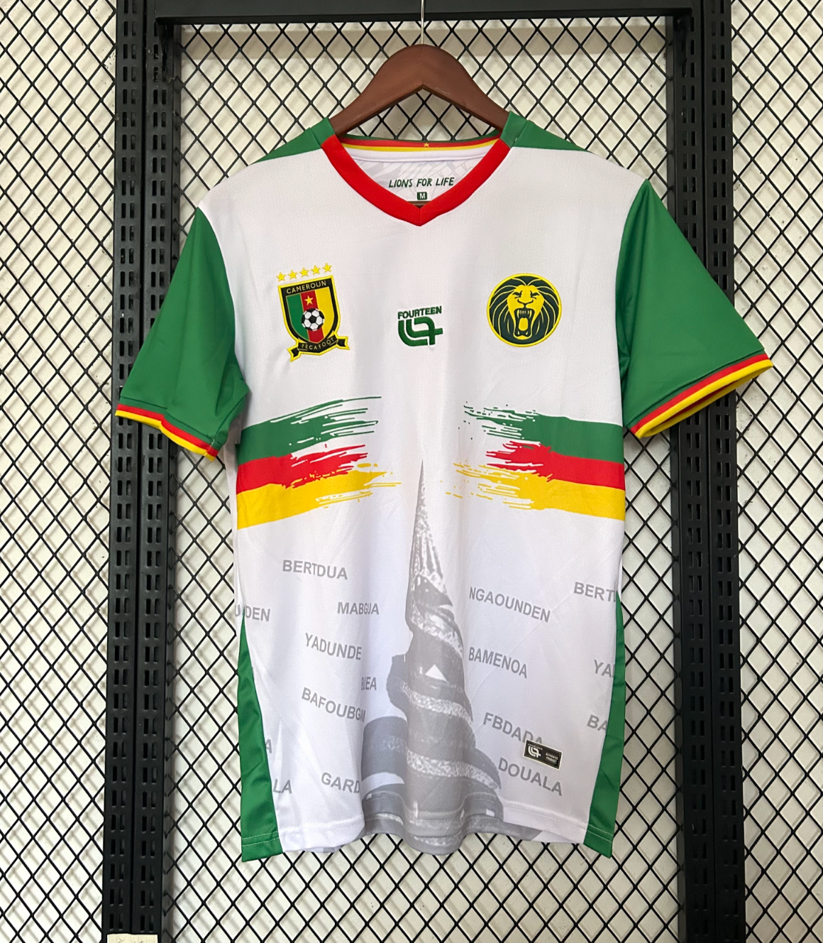 Camisola Alternativa Branca Camarões 2025/2026