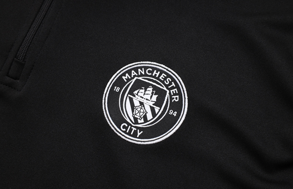 Manchester City 2025/2026 All Black Tracksuit