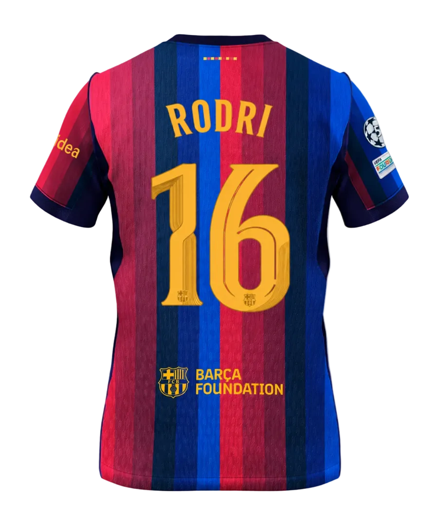 RODRI FC BARCELONA JERSEY