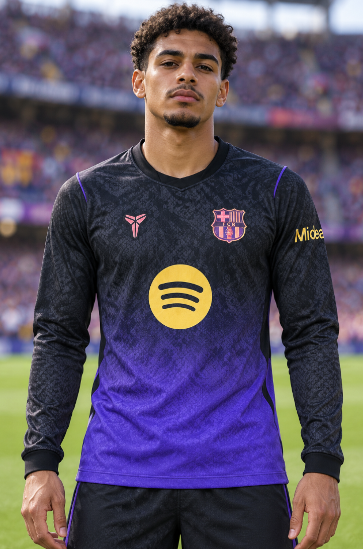 FC Barcelona purple long sleeve jersey 2026/2027