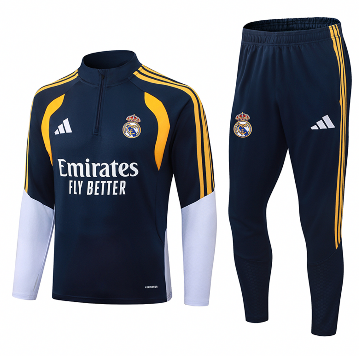 Real Madrid Trainingsanzug Weiß Orange 2024/2025