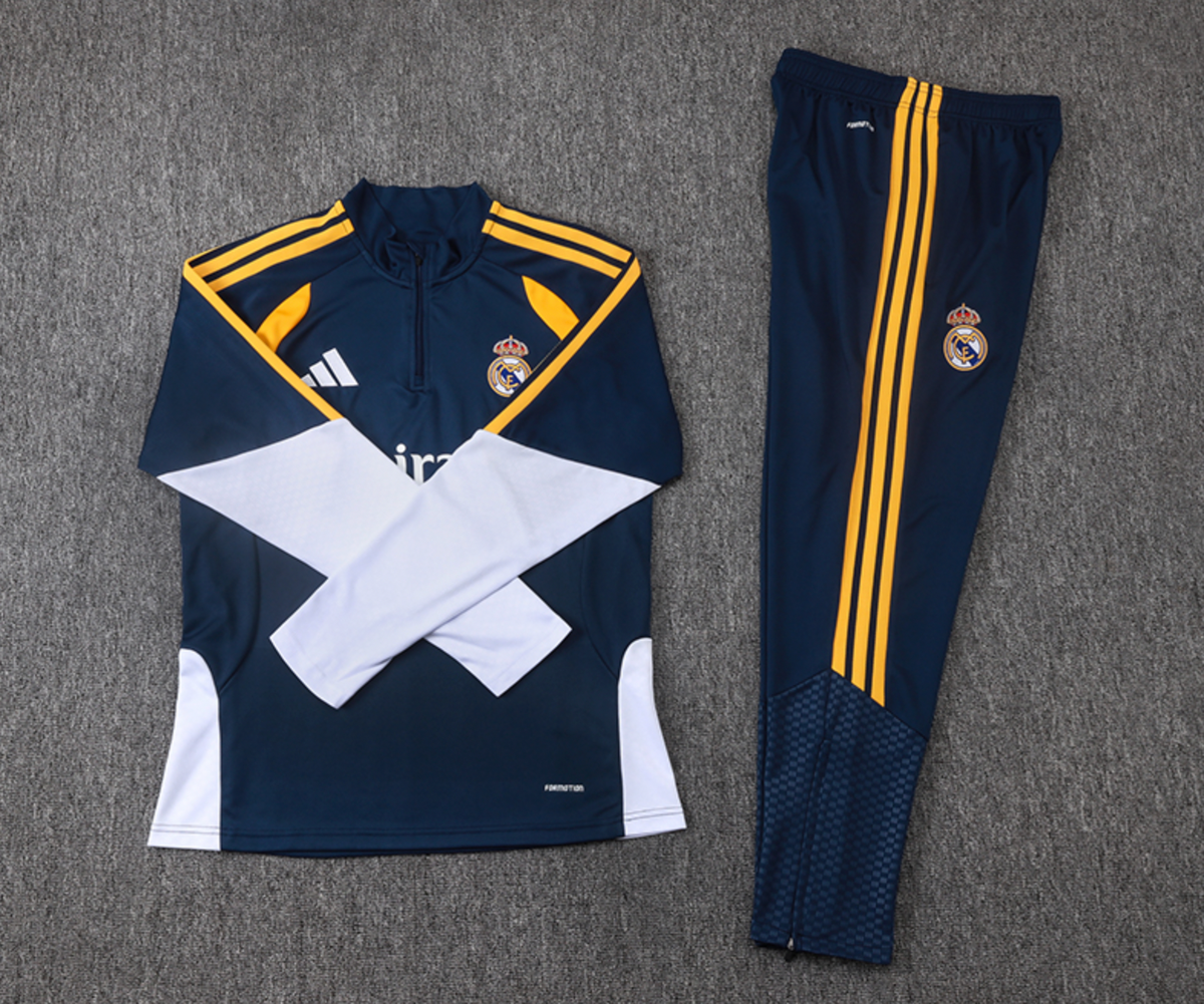 Real Madrid Trainingsanzug Weiß Orange 2024/2025
