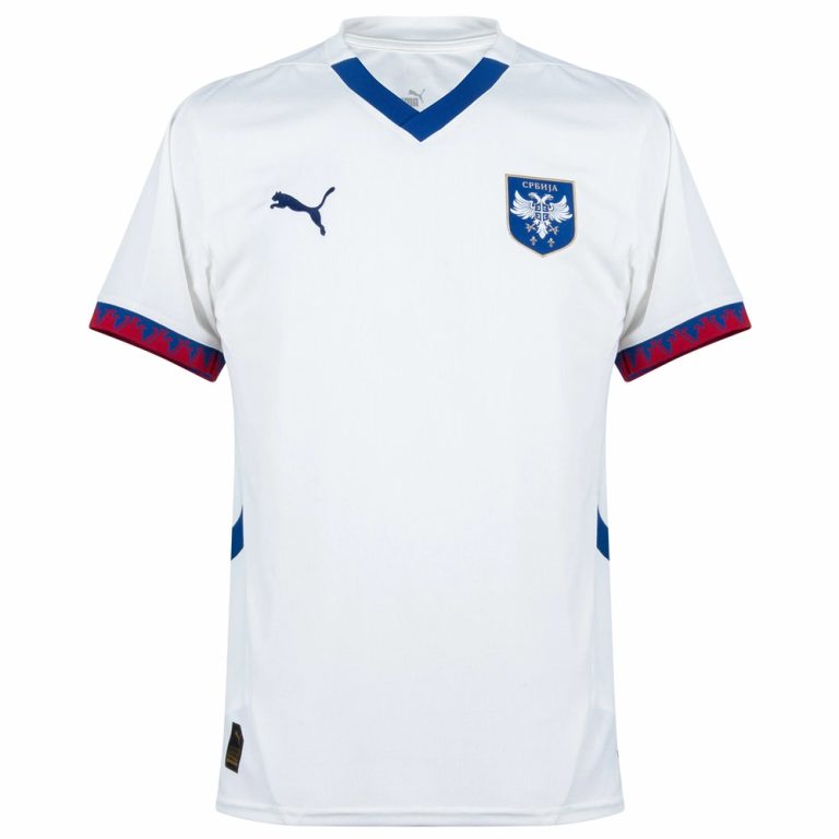 Maillot Domicile Serbie 2024-2025 - Taille 2XL, Joueur Nemanja Vidic, PUMA Officiel, Rouge