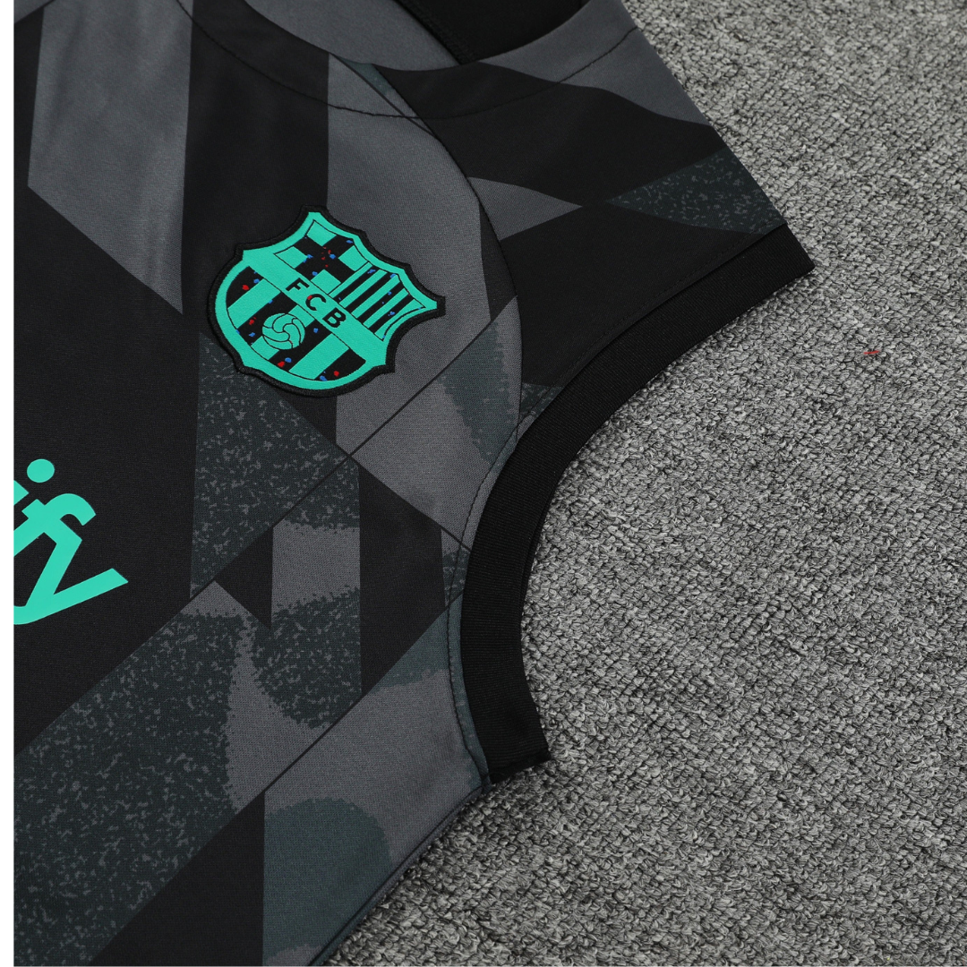 Set Estivo Senza Maniche NERO FC BARCELONA 2024/2025