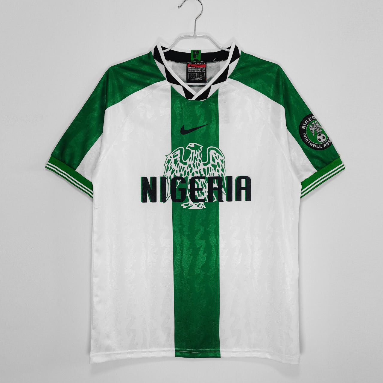 Camiseta blanca y verde Nigeria 1996/98