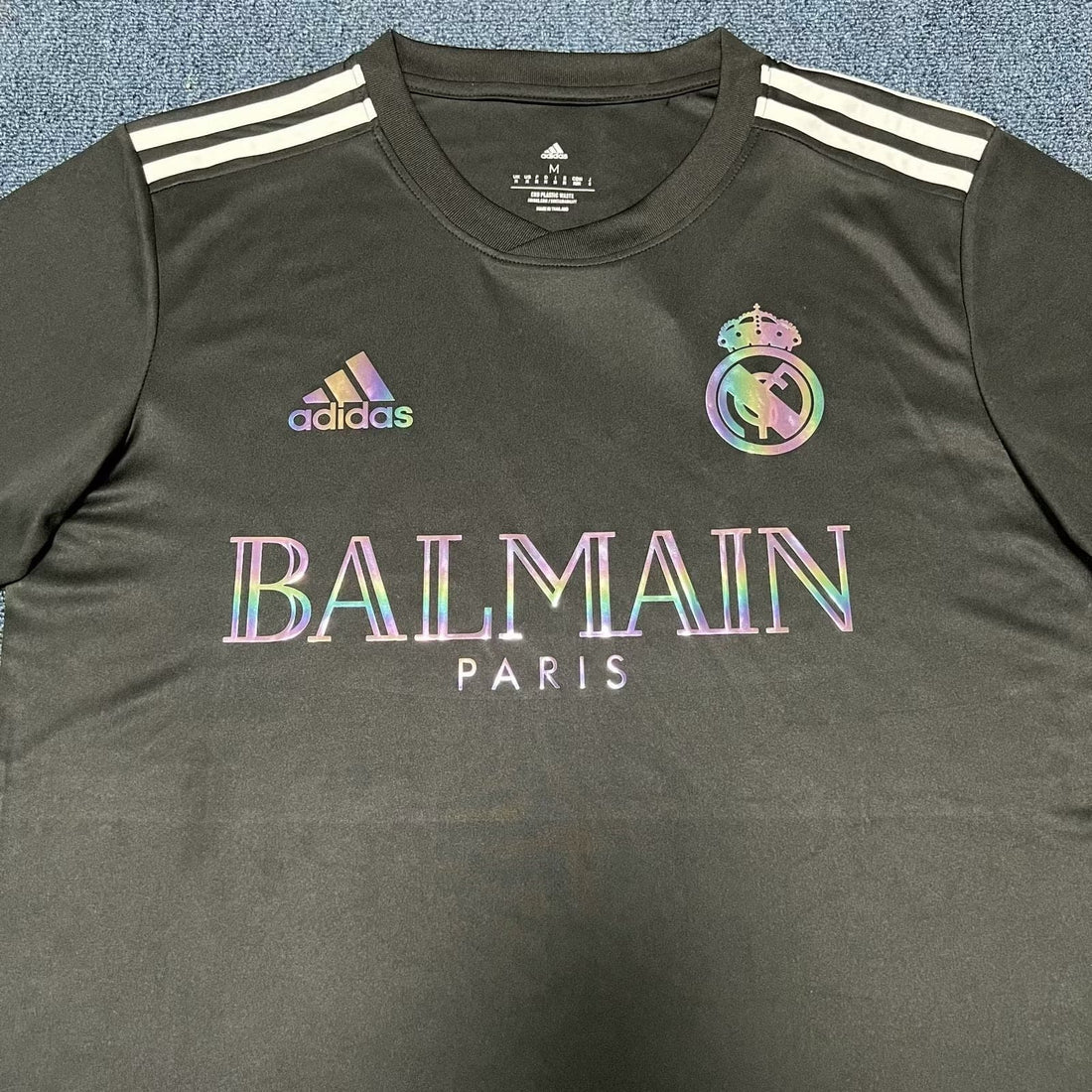 Camiseta NEGRA REAL MADRID x BALMAIN