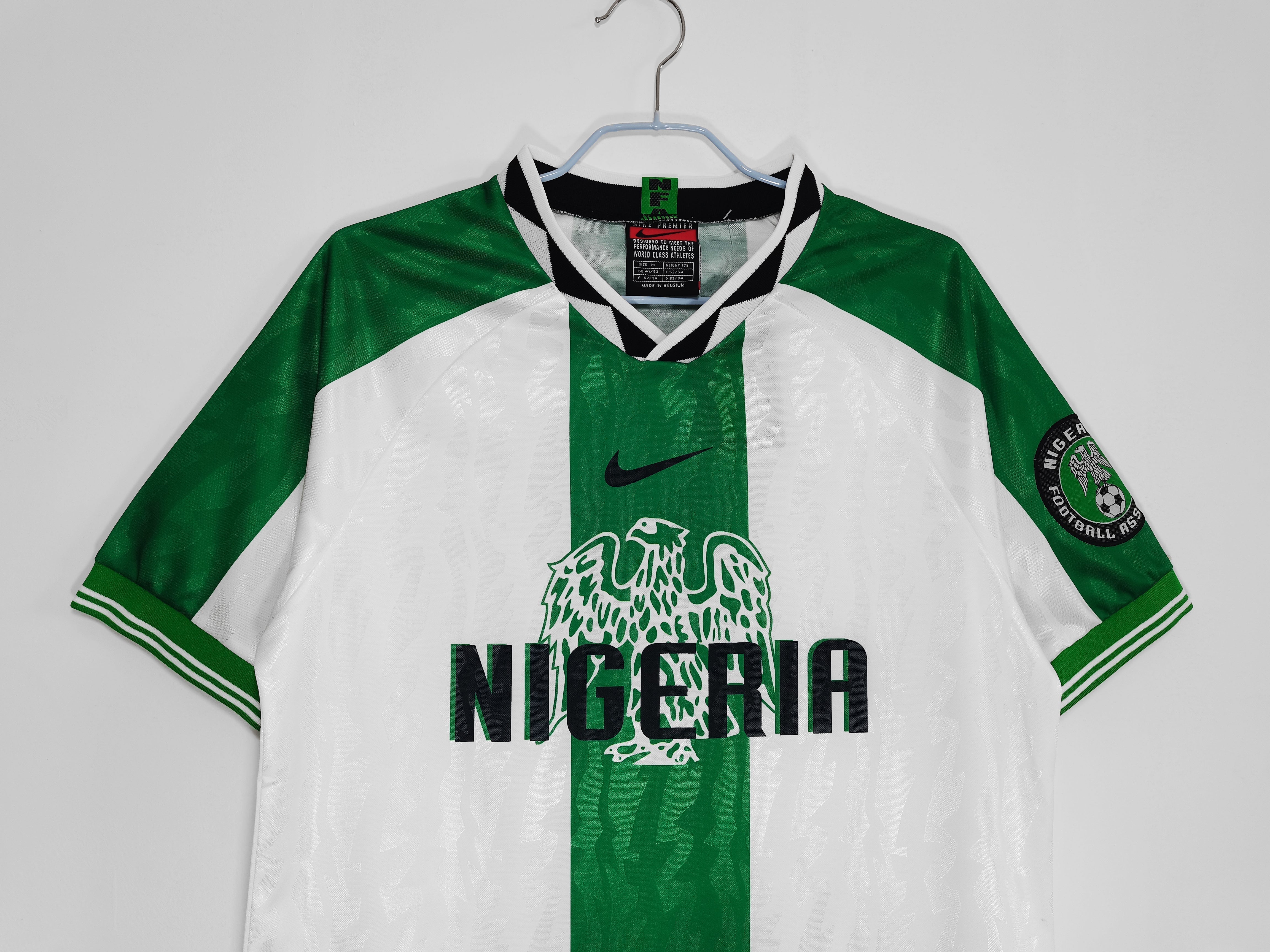 MAGLIA NIGERIA BIANCA E VERDE 1996/98