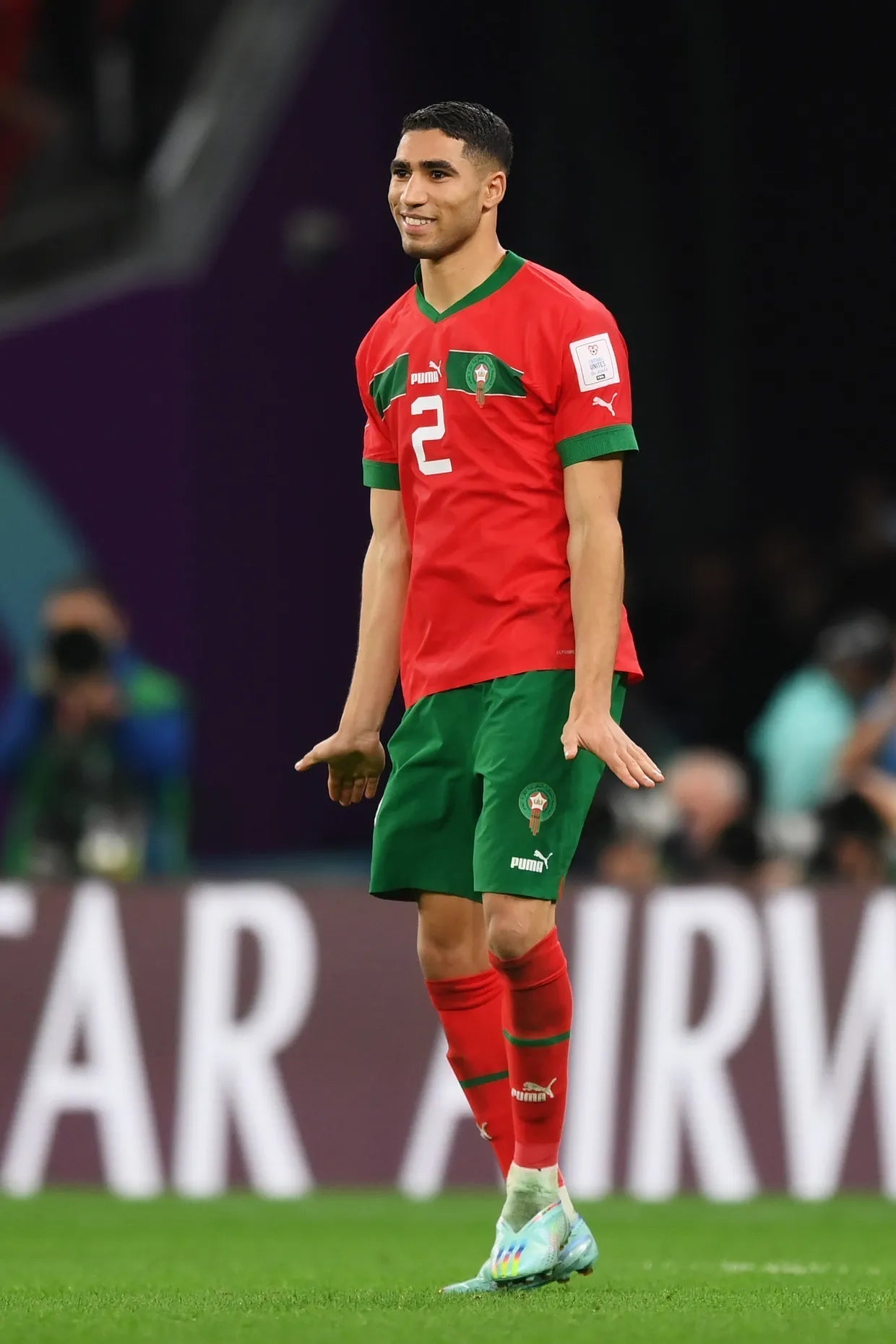 HAKIMI 2 Camisola Casa Marrocos Mundial 2022