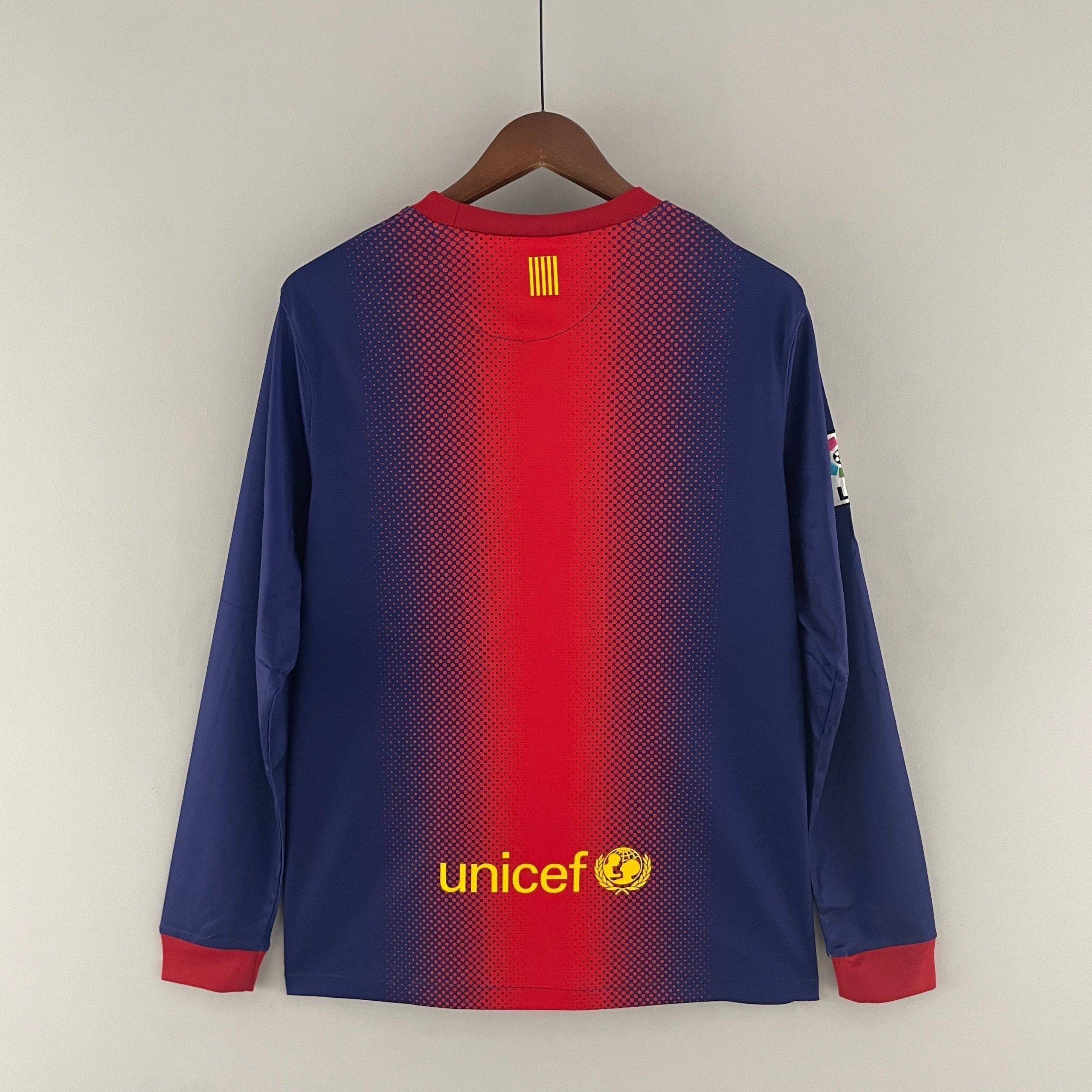 FC Barcelona Heim Retro Trikot Langarm 2012/2013